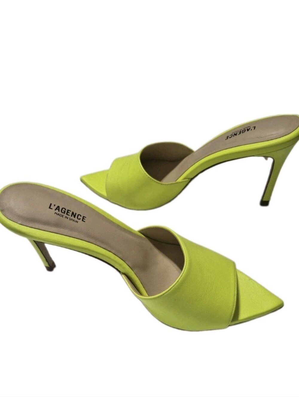 L'Agence Lolita Open Toe Mule Sandals Size 37